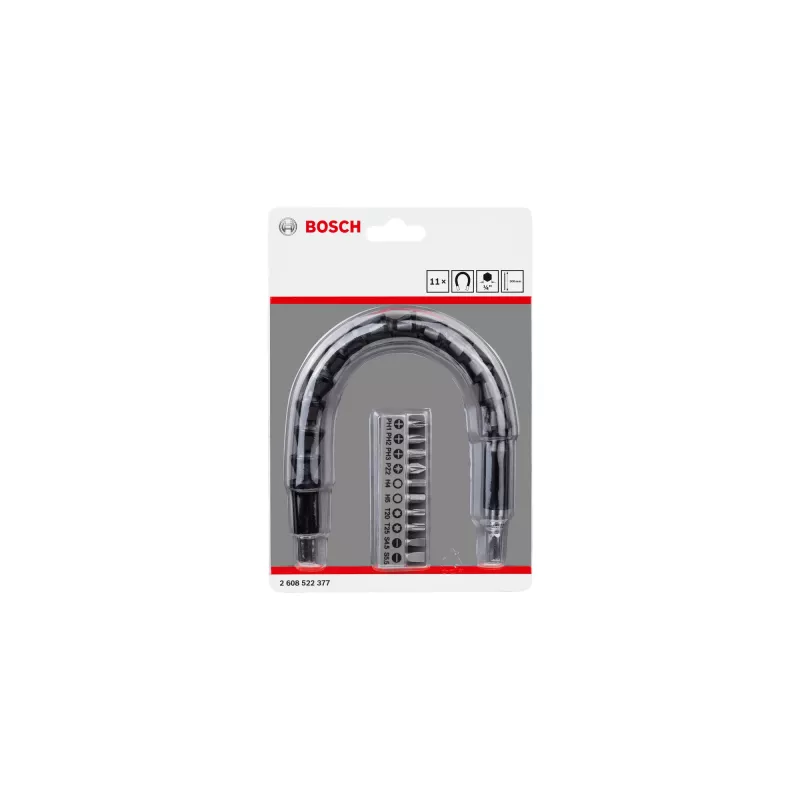 Bosch Set di inserti, 11 pz., Taglio/Pozidriv/Phillips/Torx/Esagonale (2608522377)