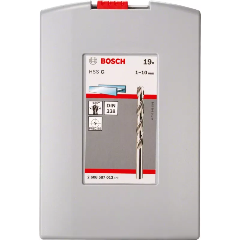 Set di punte elicoidali Bosch HSS 2608587013