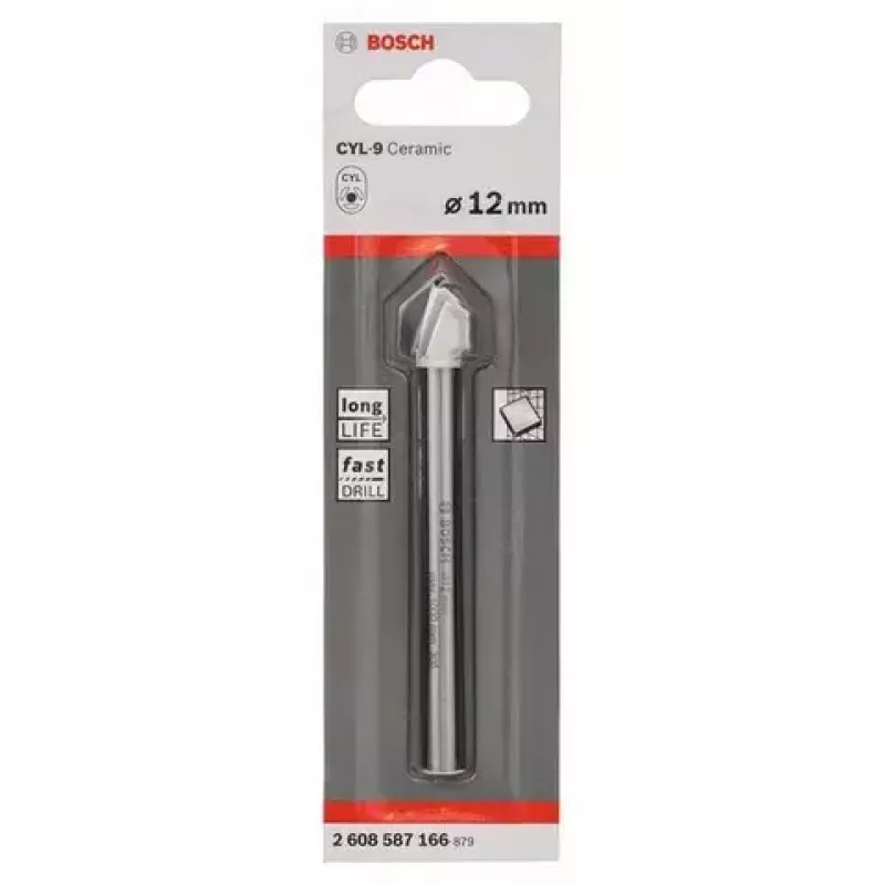 Punta Bosch CYL-9 1,2 cm diametro 90 mm lunghezza
