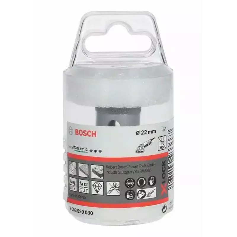 Bosch X-LOCK Best for Ceramic DRYspeed Punta diamantata a secco, 22 mm, 2608599030