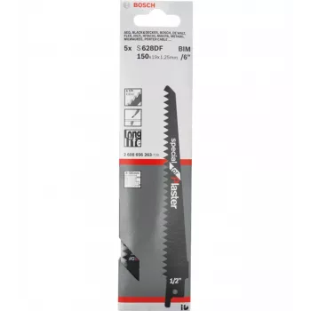 Bosch 2608656263 lama per seghetto sabre bimetal 5 pz.