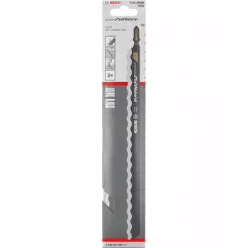 Bosch 2608667396 lama per seghetto alternativo acciaio al carbonio (HCS) 3 pezzi