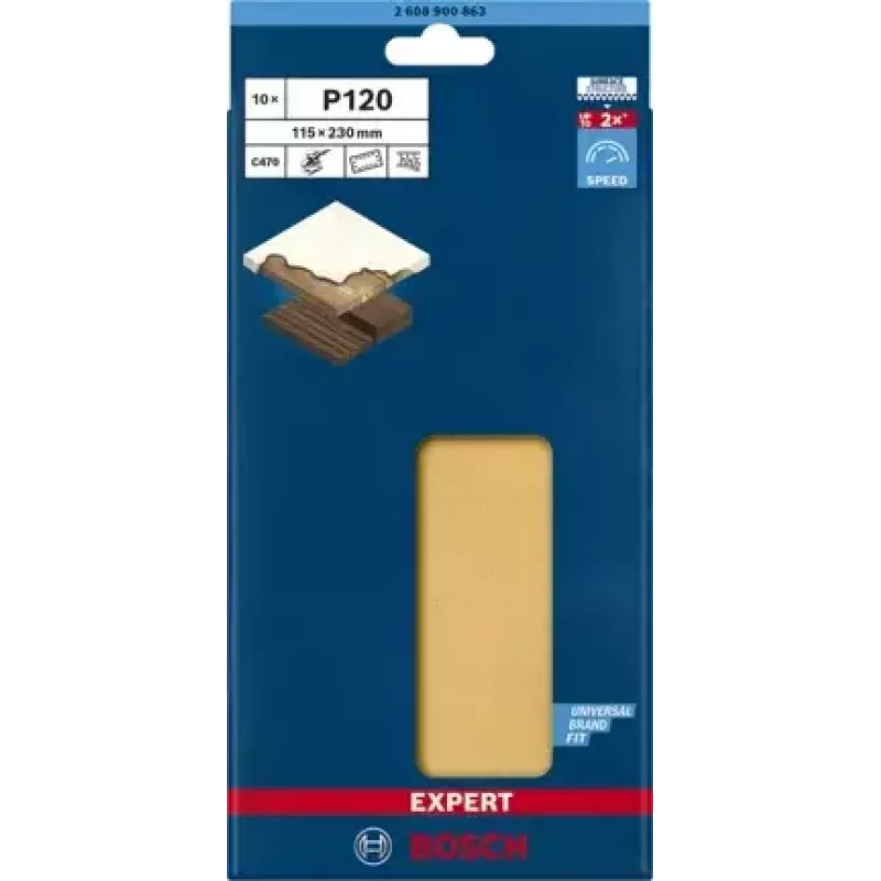 Bosch 2 608 900 863 foglio abrasivo per legno