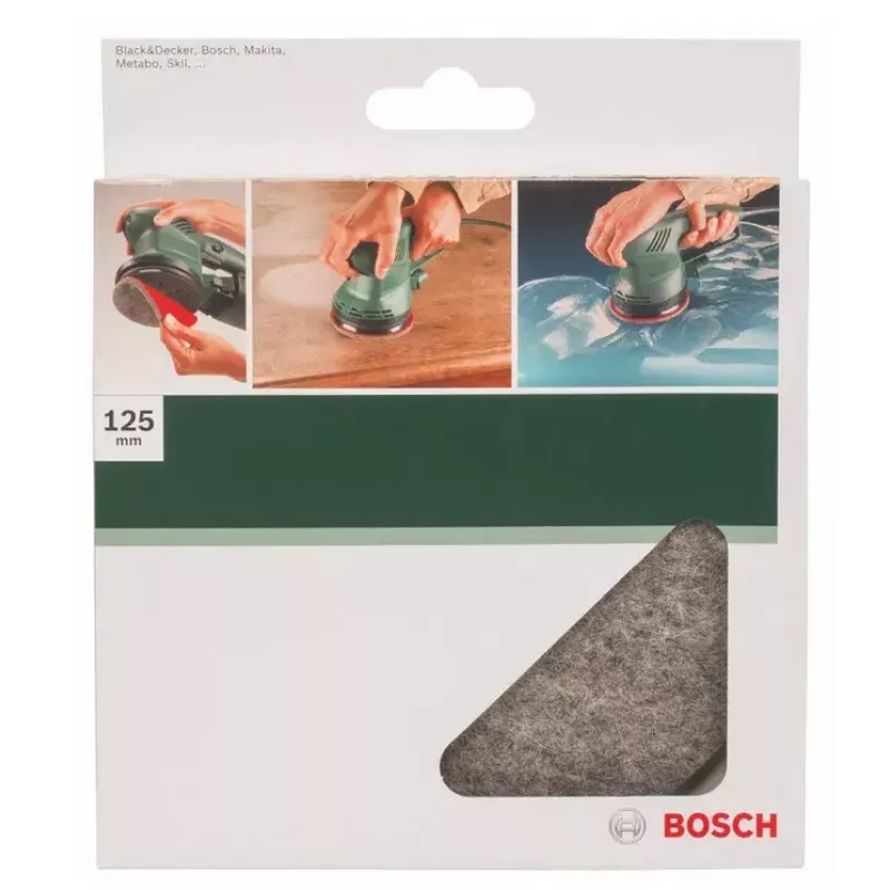 Bosch 2 609 256 054 disco lucidante in feltro, 125 mm