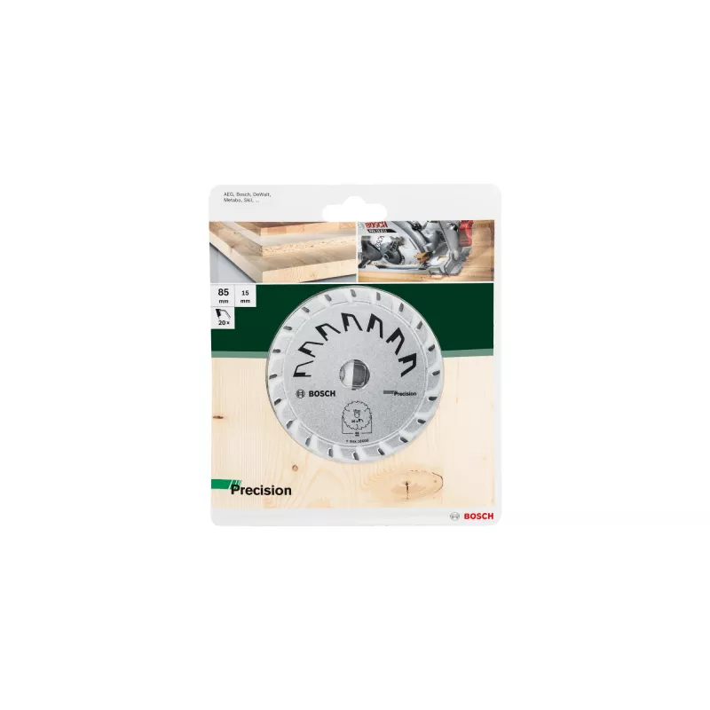 Lama per sega circolare Bosch 85 x 15 mm 2609256D81 per taglio del legno