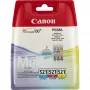 Multipack cartucce inchiostro Canon CLI-521 C/M/Y, ciano, magenta, giallo, inchiostro pigmentato, 3 pezzi