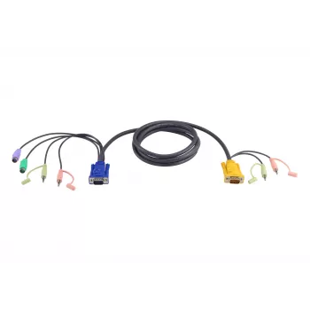 ATEN 2L-5302P Cavo KVM PS/2 con audio, 1,8 m