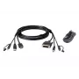 Cavo KVM ATEN HDMI a DVI-D USB USB con audio; 1,8 m USB HDMI a DVI-D Secure KVM