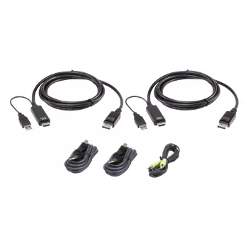 Kit cavi KVM ATEN 1,8 m USB Dual Display Secure tastiera-mouse USB