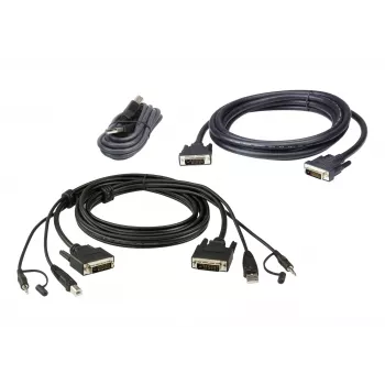 ATEN DVI-D Dual Link Dual Display Secure KVM; 3M USB DVI-D Dual Link Dual Display