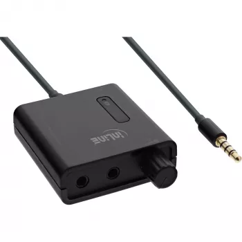 Amplificatore per cuffie con rinforzo dei bassi InLine con doppia uscita