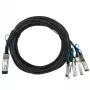 Cavo in fibra ottica InfiniBand BlueOptics 5 m QSFP28 4xSFP28 nero