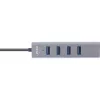 Hub multiplo USB-C 3.2 InLine (4x USB-A 5Gb/s), OTG, case in alluminio