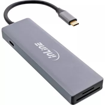 Hub multiplo USB 3.2 USB-C InLine (3x USB-A + USB-C) - lettore di schede - HDMI - OTG