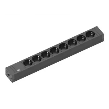 Prolunga elettrica Bachmann CONNECT LINE 2 m 8 prese AC per interni nero