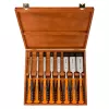 Bahco 424P-S8-EUR Set di scalpelli, 8 pz., 6-36 mm, in cassetta di legno