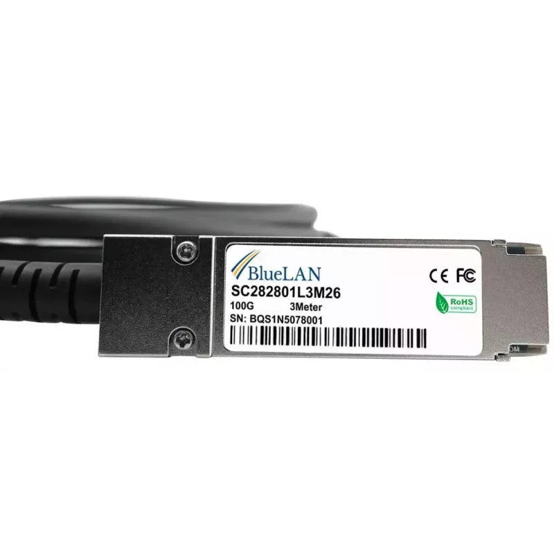 Cavo in fibra ottica InfiniBand BlueOptics 470-ABPY 1 m QSFP28 nero