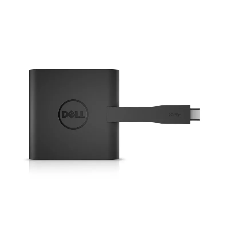 Hub USB-C DELL USB-C - HDMI / VGA / Ethernet / USB 3.0 nero