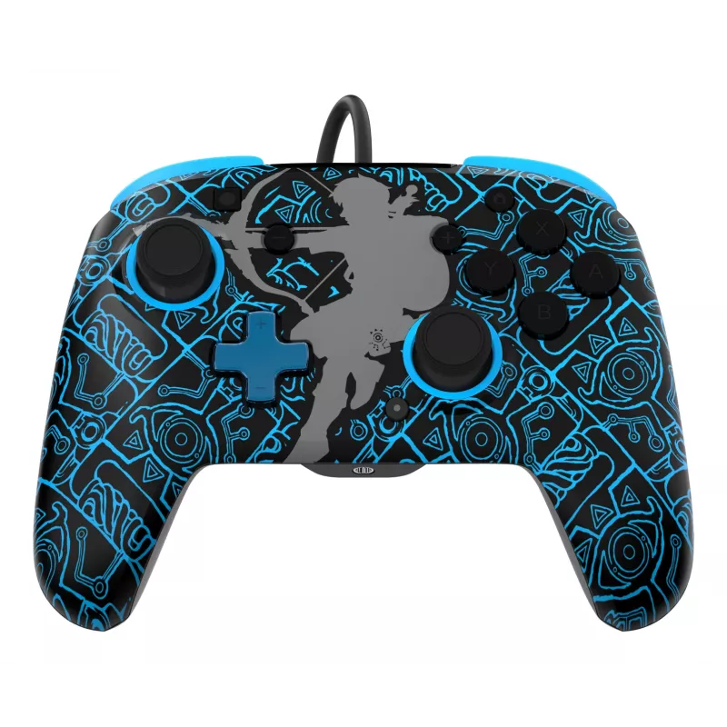 PDP Nintendo Switch Sheikah Shoot REMATCH GLOW Controller, gamepad, Nintendo Switch, Nintendo Switch Lite, Nintendo Switch OLED, D-pad, tasto Home, analogico / digitale, con filo, USB