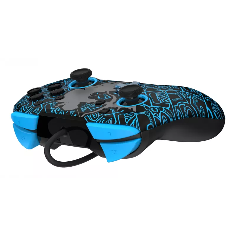 PDP Nintendo Switch Sheikah Shoot REMATCH GLOW Controller, gamepad, Nintendo Switch, Nintendo Switch Lite, Nintendo Switch OLED, D-pad, tasto Home, analogico / digitale, con filo, USB
