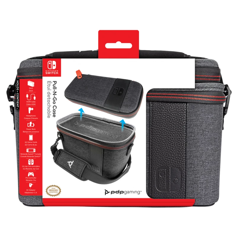 PDP 500-141-EU custodia rigida portatile per console Nintendo grigio