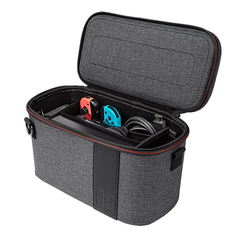 PDP 500-141-EU custodia rigida portatile per console Nintendo grigio