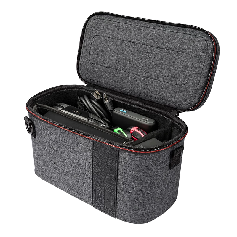 PDP 500-141-EU custodia rigida portatile per console Nintendo grigio