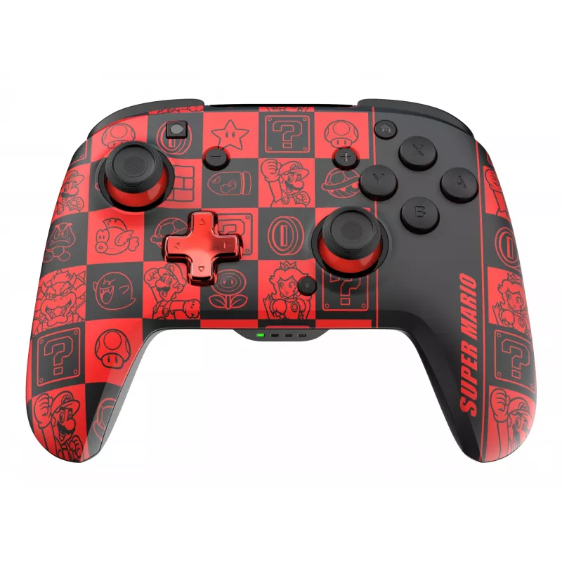 PDP REMATCH GLOW nero, verde, rosso gamepad analogico / digitale Nintendo Switch, Nintendo Switch OLED