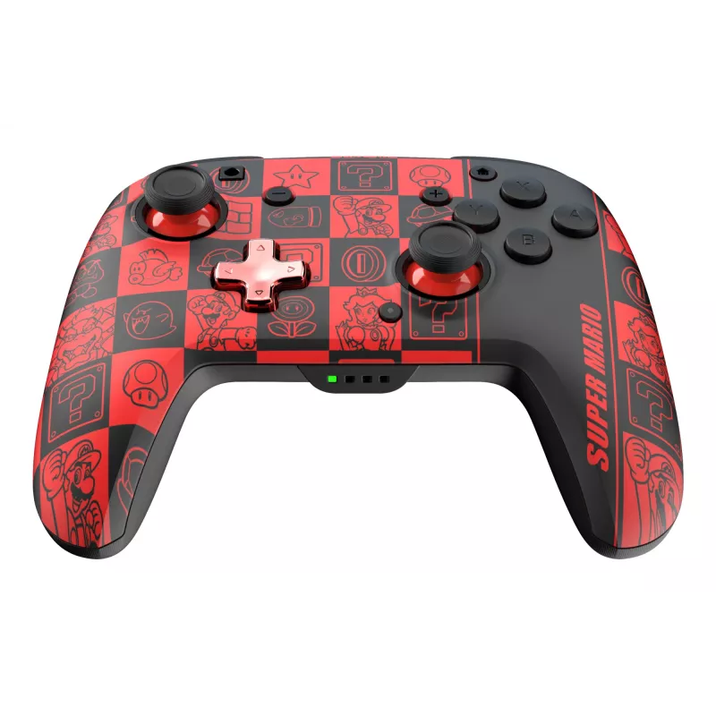 PDP REMATCH GLOW nero, verde, rosso gamepad analogico / digitale Nintendo Switch, Nintendo Switch OLED