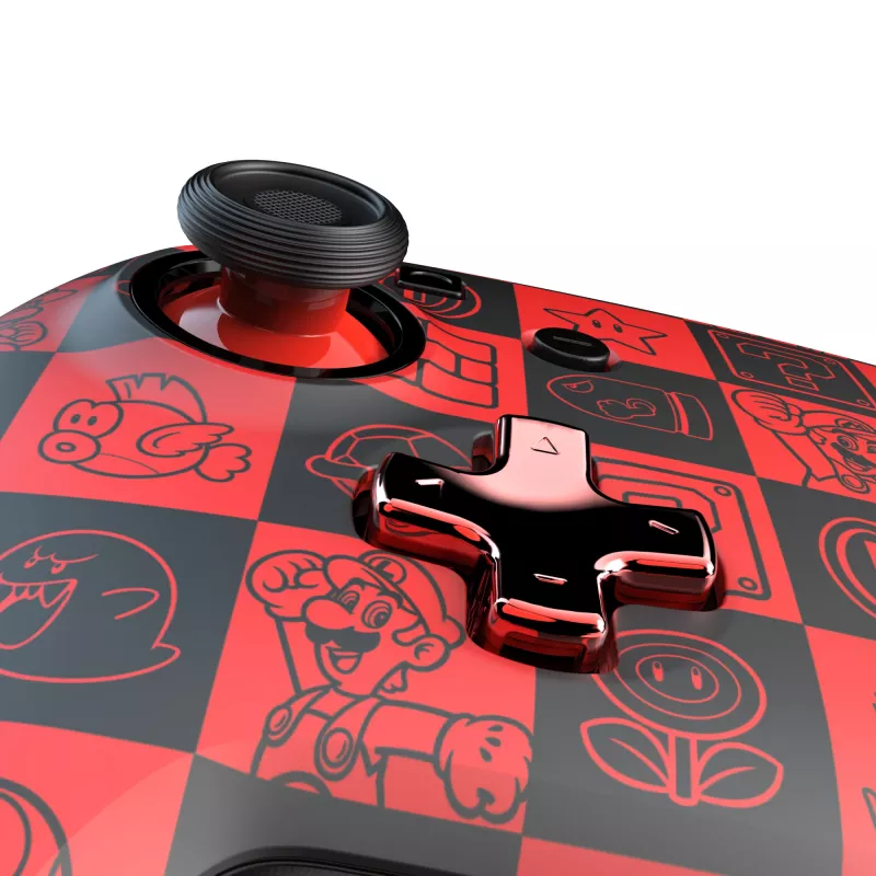 PDP REMATCH GLOW nero, verde, rosso gamepad analogico / digitale Nintendo Switch, Nintendo Switch OLED