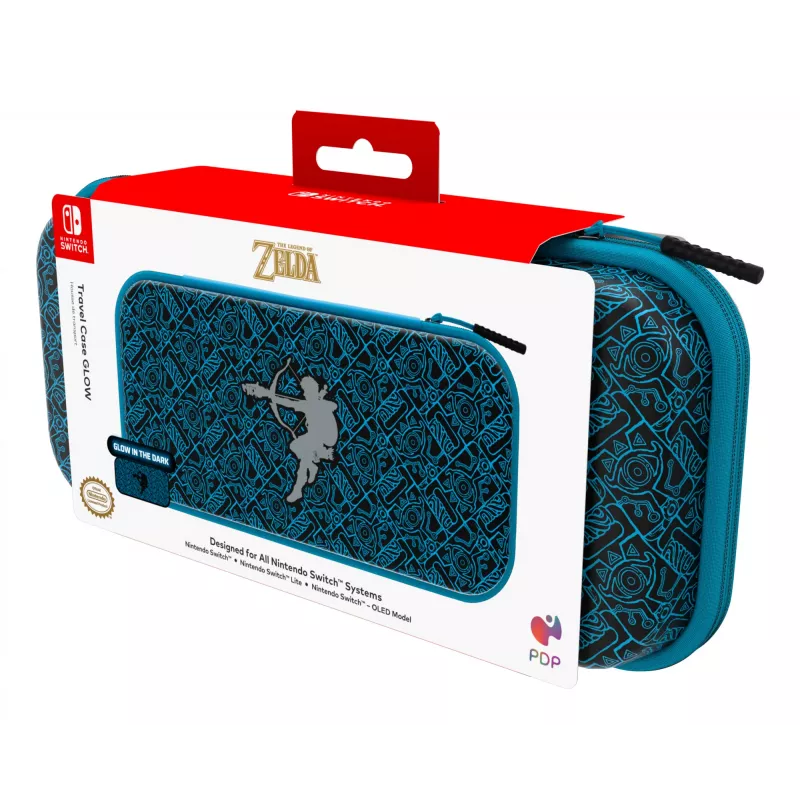 PDP Travel Case GLOW: Sheikah Shoot, per Nintendo Switch, Nintendo Switch Lite, Nintendo Switch – modello OLED