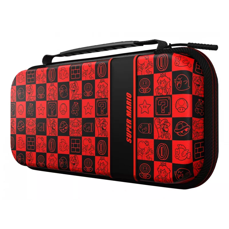 PDP Travel Case Plus GLOW: Super Icon, per Nintendo Switch, Nintendo Switch Lite, Nintendo Switch – modello OLED