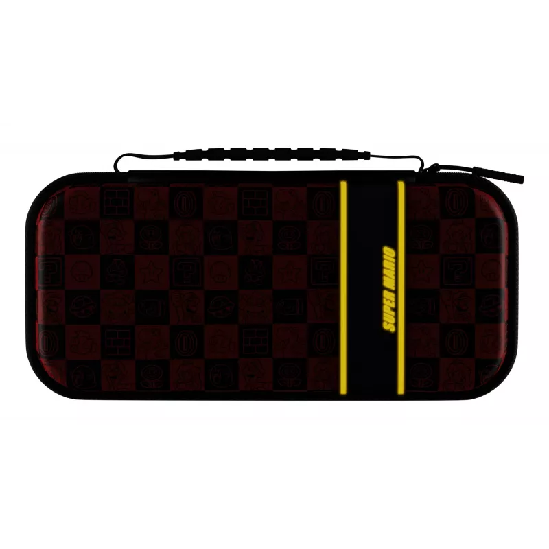 PDP Travel Case Plus GLOW: Super Icon, per Nintendo Switch, Nintendo Switch Lite, Nintendo Switch – modello OLED