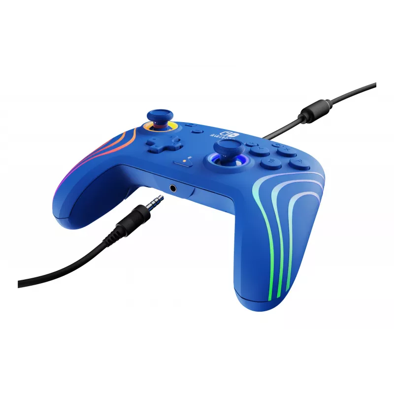 PDP Afterglow Wave blu gamepad USB analogico/digitale Nintendo Switch, Nintendo Switch OLED