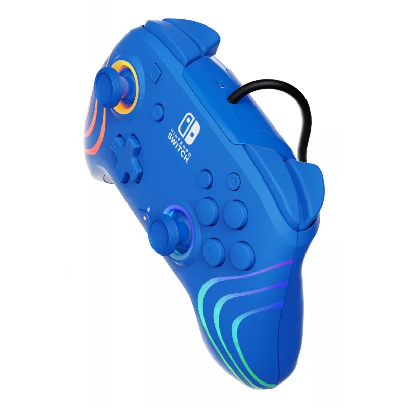 PDP Afterglow Wave blu gamepad USB analogico/digitale Nintendo Switch, Nintendo Switch OLED