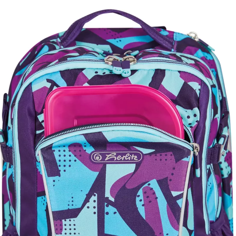 Zaino scuola Herlitz Ultimate CamoPurple