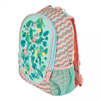 Zaino scuola Herlitz Rookie Sweet Jungle verde pesca poliestere