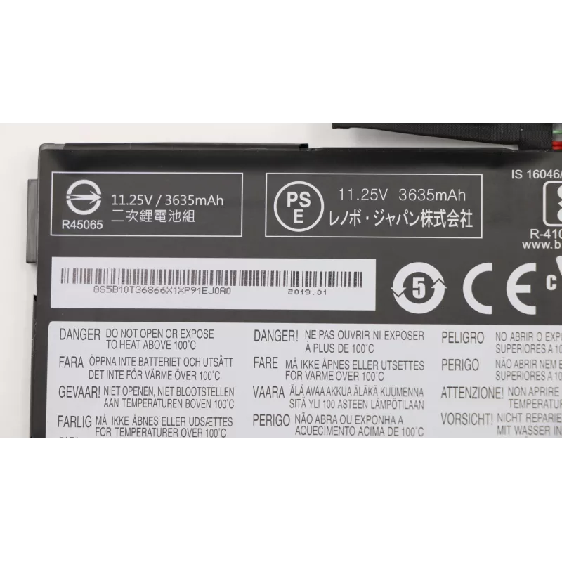 Lenovo 5B10T36866 batteria per laptop, 42 Wh, a 3 celle