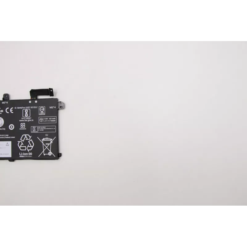 Lenovo 5B10W13905 batteria per laptop LG Chem L18L3P73, Li-Ion, a 3 celle, 4372 mAh, 51 Wh, per ThinkPad P14s Gen 1, P43s, T14 Gen 1, T490, T495