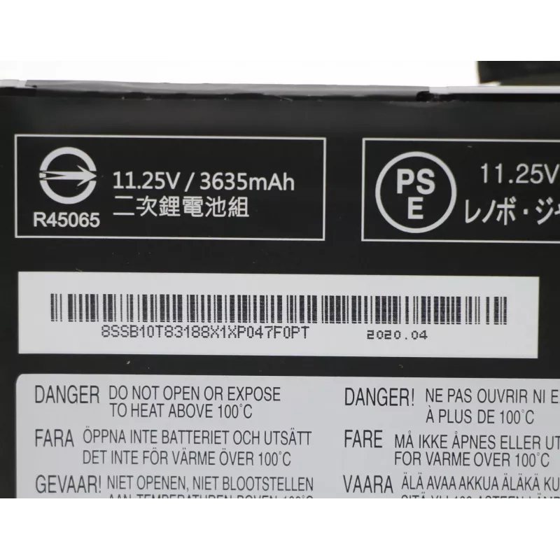 Batteria ricaricabile interna per laptop Lenovo 3 celle 42Wh ioni di litio modello 5B10W13945