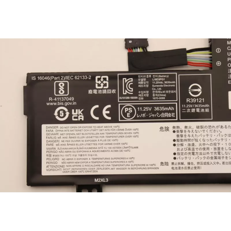 Batteria ricaricabile interna per laptop Lenovo 5B10W13947 42Wh ioni di litio