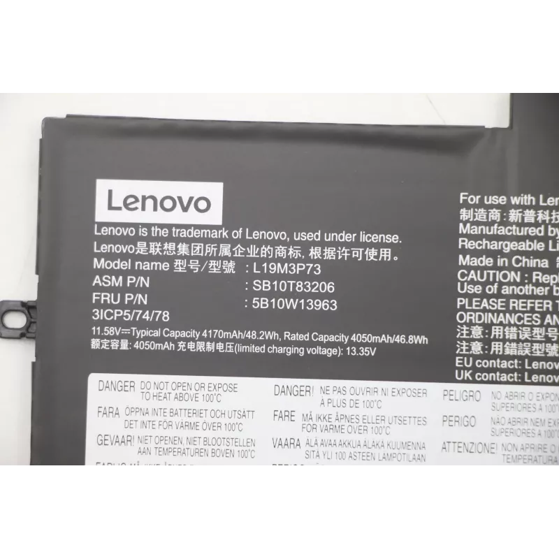 Batteria ricaricabile interna Lenovo 5B10W13963 48,2 Wh ioni di litio per laptop Lenovo compatibili