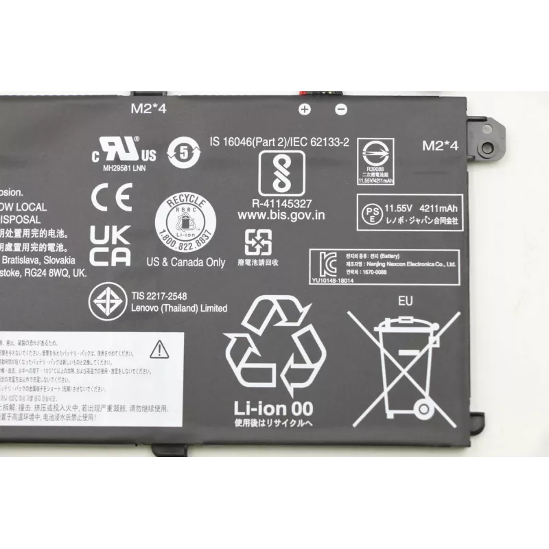 Batteria Lenovo 50Wh 3 celle agli ioni di litio 5B10W51826 per laptop Lenovo compatibili