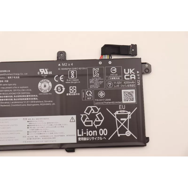 Batteria ricaricabile interna agli ioni di litio per laptop Lenovo 50Wh 5B10W51830
