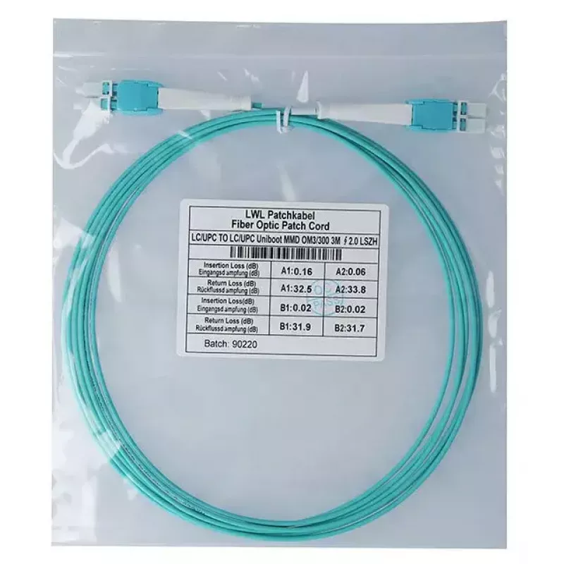 Cavo in fibra ottica BlueOptics 5 m LC OM3
