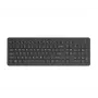 Tastiera a membrana full-size wireless HP 220 – nero, RF 2,4 GHz, ricevitore USB-A, QWERTY, tastierino numerico, batteria AAA