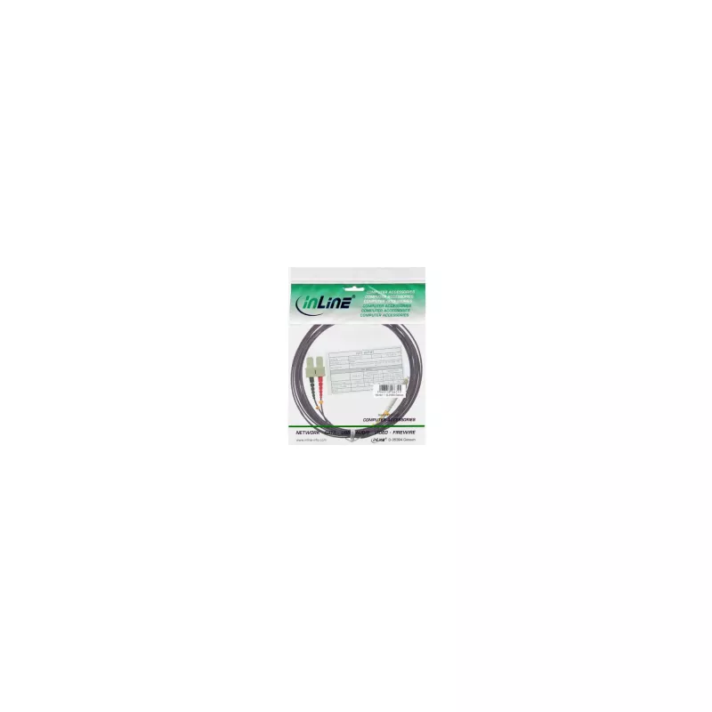 Cavo duplex in fibra ottica LC/SC InLine 88641P 50/125µm OM4 1m