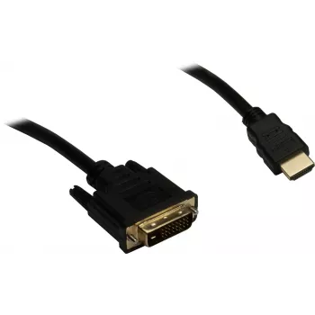 Adattatore interfaccia INTER-TECH KT-150D — RJ-45 (femmina) su DVI-D, con cavo, max. 1980×1080, incl. cavo USB-A su B, metallo, nero