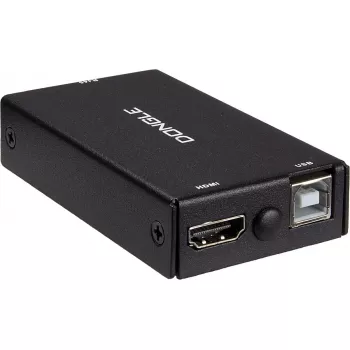 Adattatore interfaccia KVM INTER-TECH KT-150H RJ-45 (host) su uscita HDMI, con cavo, max. 1980×1080, metallo, nero