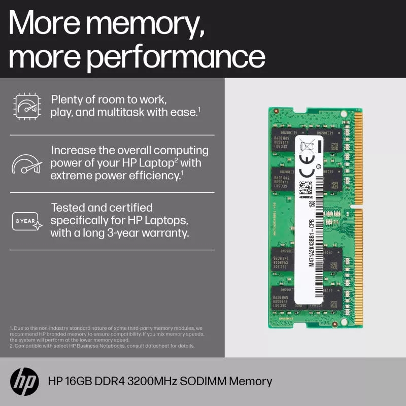 Modulo di memoria HP 16GB DDR4 3200 SODIMM